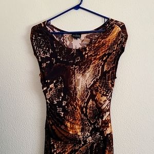 EN FOCUS STUDIO‎ Womens Sheath Dress size 8 Brown